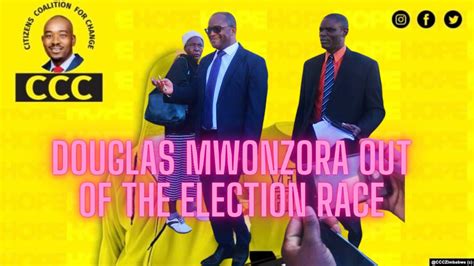 Douglas Mwonzora Pulls Out Of The Presidential Race To Save Himself