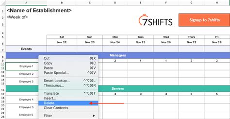 Work Shift Schedule Template Collection