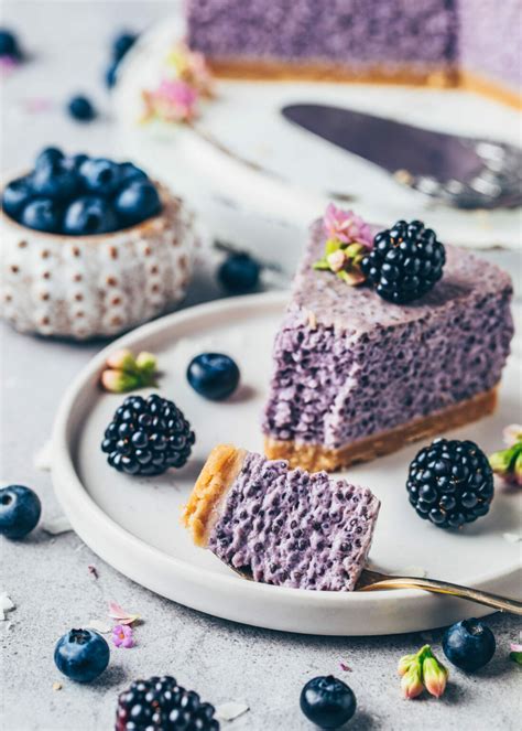 Blueberry Chia Pudding Cake No Bake Pie Bianca Zapatka Recipes