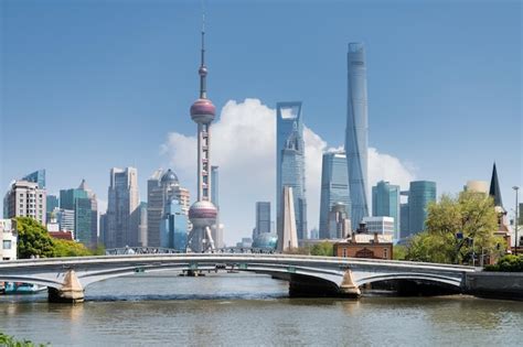 Premium Photo Beautiful Shanghai Scenery On Suzhou River China