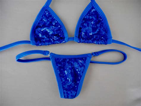 Royal Blue Sequin Bikini UltraVixen Dancewear