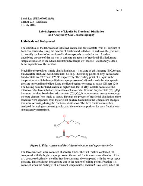 Formidable Simple Distillation Lab Report Example What Is A Technical ...