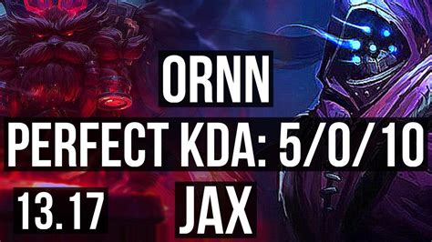 Ornn Vs Jax Top M Mastery Games Euw Master