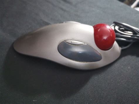 Logitech Trackman Marble Usb T Bc21 Trackball Mouse Tested Working Ebay