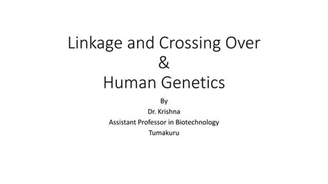 Coupling And Repulsion Human Genetics Ppt