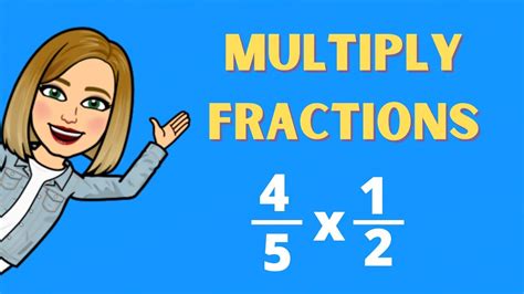 Multiplying Fractions Six Example Problems Youtube