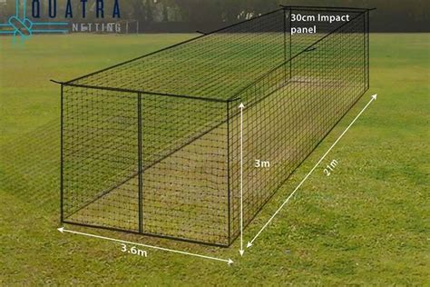 Quatra Sports Netting Sports Cage Fully Enclosed 21m X 3 6m Net Only