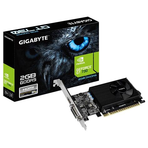 Gigabyte Tarjeta Gráfica Gt 730 2gb Gddr5 Negro Techinn