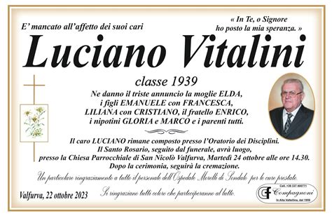 Lutto Luciano Vitalini Necrologi Valfurva Alta Valtellina