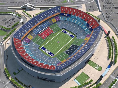 MetLife Stadium Seating Plan Seating Plans Of Sport Arenas Around The