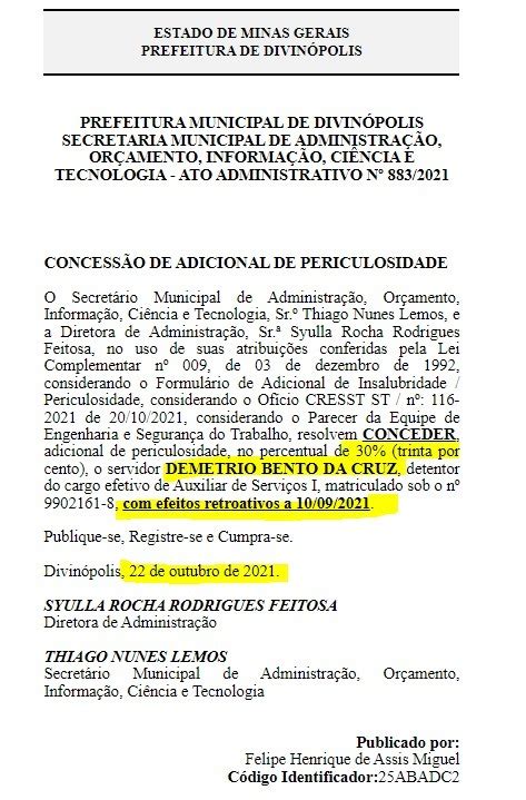 ESCÂNDALO Servidor só começou a receber adicional de periculosidade