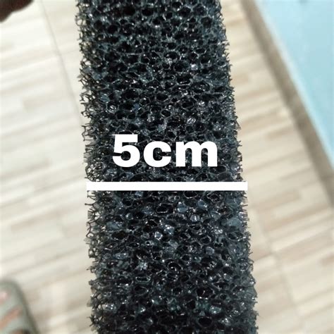 Jual Busa Hitam Biofil X X Cm Tebal Cm Biofoam Media Filter