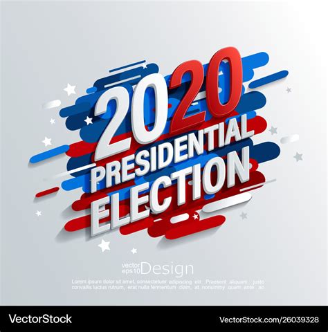 2020 Usa Presidential Election Banner Royalty Free Vector