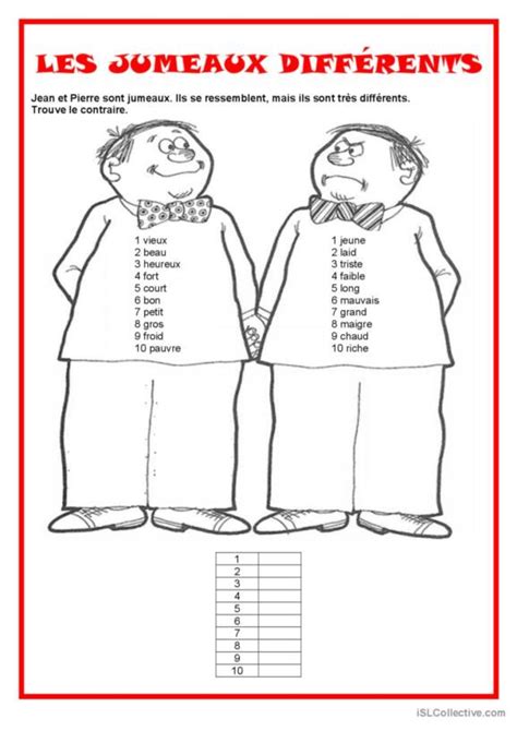 Adjectifs Fran Ais Fle Fiches Pedagogiques Pdf Doc