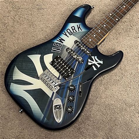 Ny Yankees Electric Guitar Mlb Baseball New York Peavey Reverb