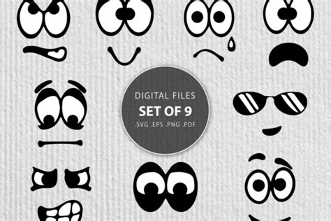 Emoji Svg Faces Svg Cut Filecute Emoji Graphic By Dizlarka · Creative