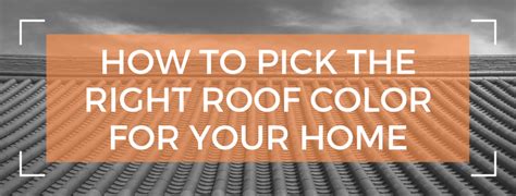 How To Pick The Right Roof Color For Your Home Denver FH Water