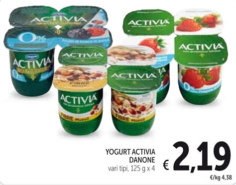 Danone Yogurt Activia Vari Tipi G X Offerta Di Spazio Conad