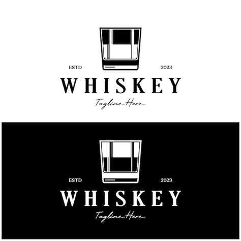 Premium Vector Vintage Premium Whiskey Logo Label With Glass Or Beer