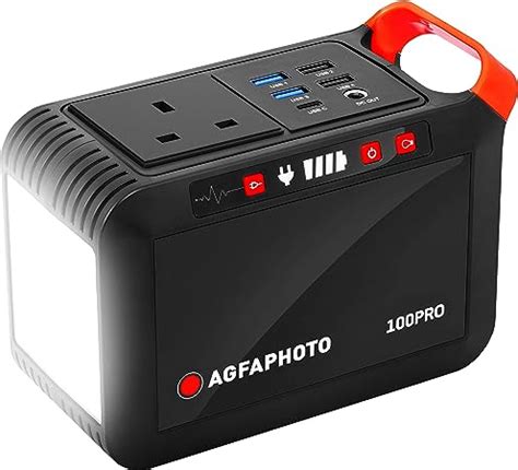 AgfaPhoto Portable Power Station PPS100 88 8Wh 24 000mAh 230V AC