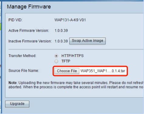 Upgrade Firmware On Wireless Access Point Cisco