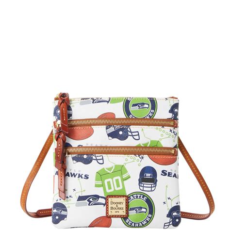 Dooney Bourke Nfl Seahawks N S Triple Zip Crossbody Zip Crossbody