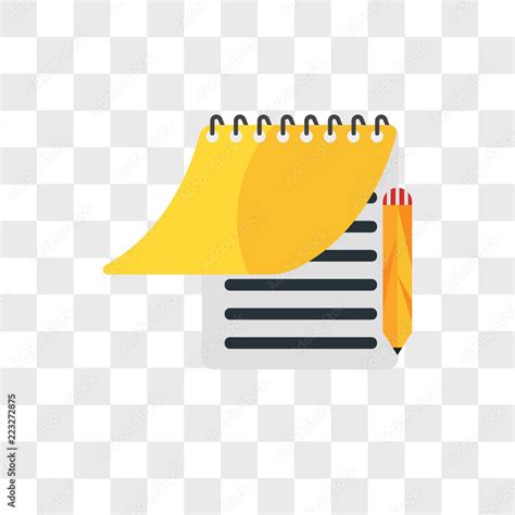 Notepad Vector Icon Isolated On Transparent Background Notepad Logo