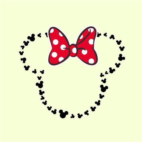 Minnie Heads Outline Svg Minnie Mouse Svg Disney Svg Files For Minnie