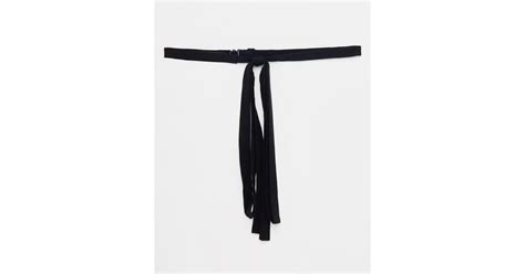 ASOS Long Pussy Bow Tie In Black For Men Lyst
