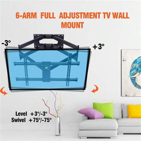 Forging Mount Long Arm Tv Mount Bracketdual Articulating Arm Full