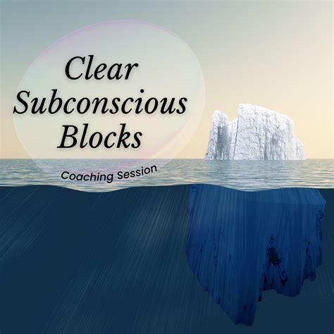 Clear Subconscious Blocks Etsy