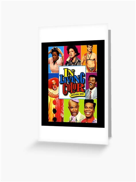 "In Living Color Poster Skit Variety Tv Show Fan" Greeting Card for Sale by deidei236 | Redbubble