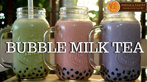 DIY MILK TEA How To Make Bubble Milk Tea At Home Ep 45 Mortar