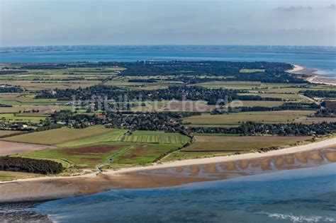 Luftaufnahme Nieblum K Sten Landschaft Am Sandstrand Der Nordsee