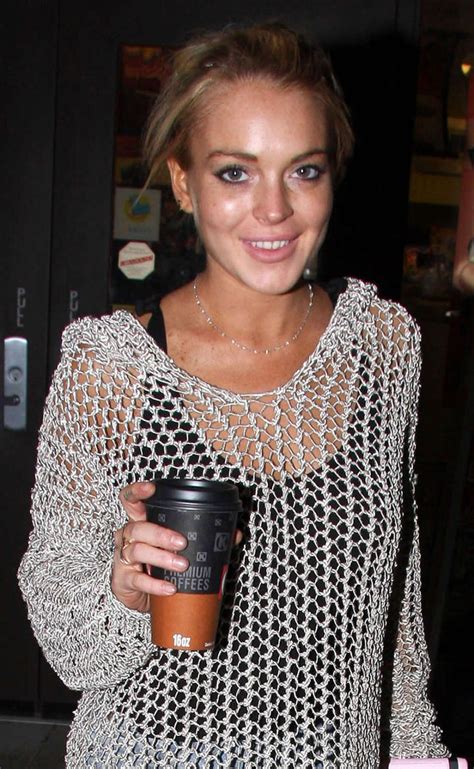 Lindsay Lohan In See Thru Fishnet Dress And Topless And Upskirt Porn Pictures XXX Photos Sex