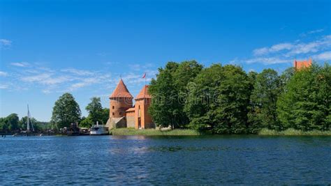 Trakai castle stock image. Image of lithuania, building - 256334223