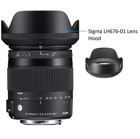 Sigma Lh676 01 Lens Hood For 18 200mm F35 63 Dc Os Macro Hsm Lens