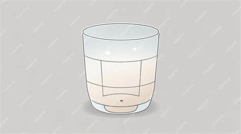 Premium AI Image | Refreshing Simplicity A Drawing of a Clear Drink ...