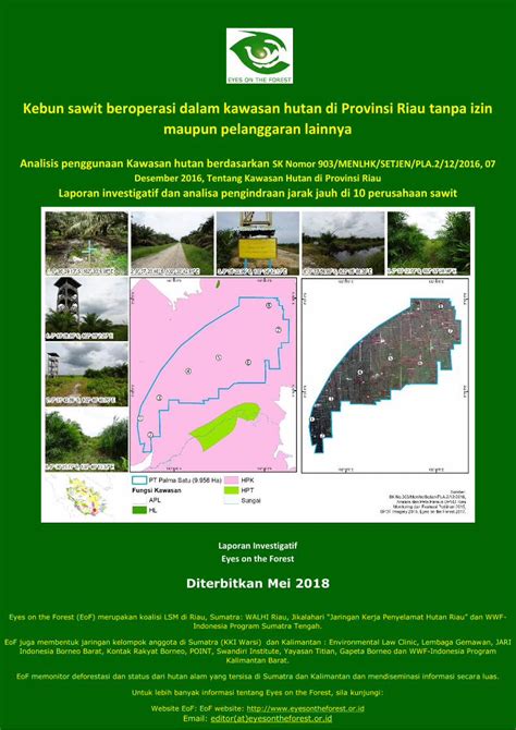 Pdf Kebun Sawit Beroperasi Dalam Kawasan Hutan Di Provinsi May