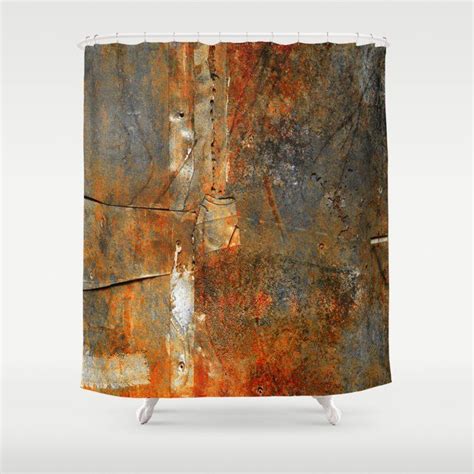 Rust Texture 72 Shower Curtain By Robin Curtiss Unique Shower Curtain