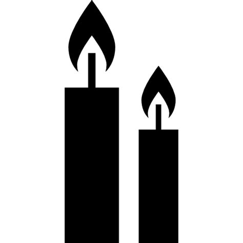 Free Icon Two Burning Candles