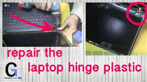 Laptop hinge plastic broken