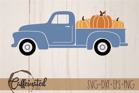 Pumpkin Truck svg, Fall Truck Svg - So Fontsy