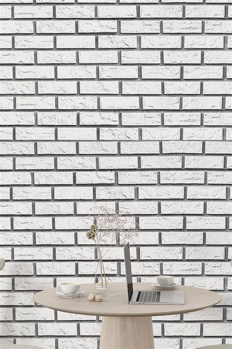 White Brick Wallpaper for a Clean Look| Morphico