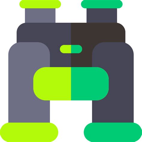 binoculars basic rounded flat icon