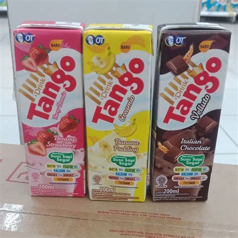 Jual Drink Tango Ml Susu Sapi Segar Susu Uht Kotak Karton Isi