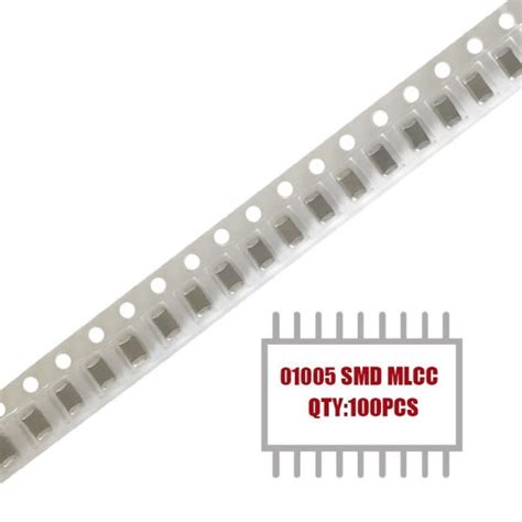 MY GROUP 100PCS 01005 X7R SMD 10V 56pF~1500pF MLCC Ceramic Capacitor in ...