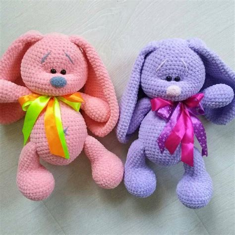 Plush Bunny Amigurumi Crochet Toy Pattern Amiguroom Toys