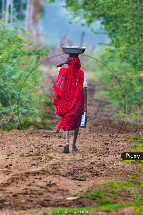 Image Of Village Life Of An Old Lady Routine Of Rural Wo Picxy