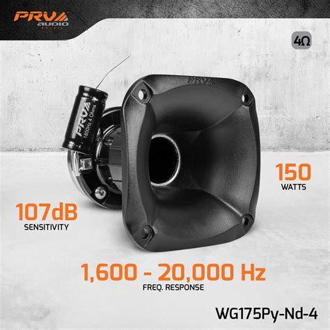 Mini 1" Car Audio Horn Driver - WG175Py-Nd-4 PRV Audio